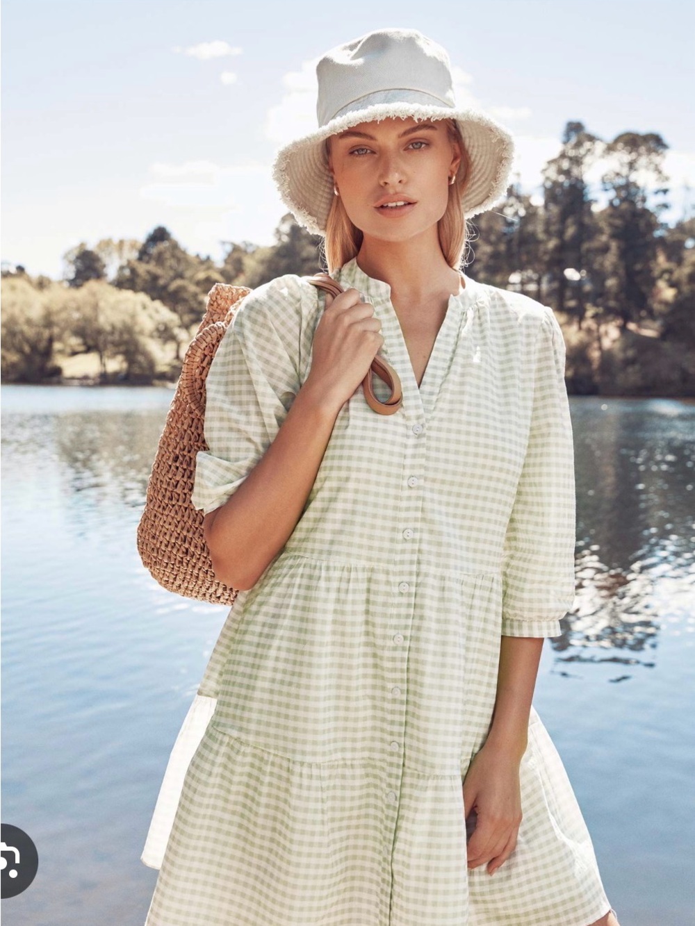 Ever New Gingham Dress